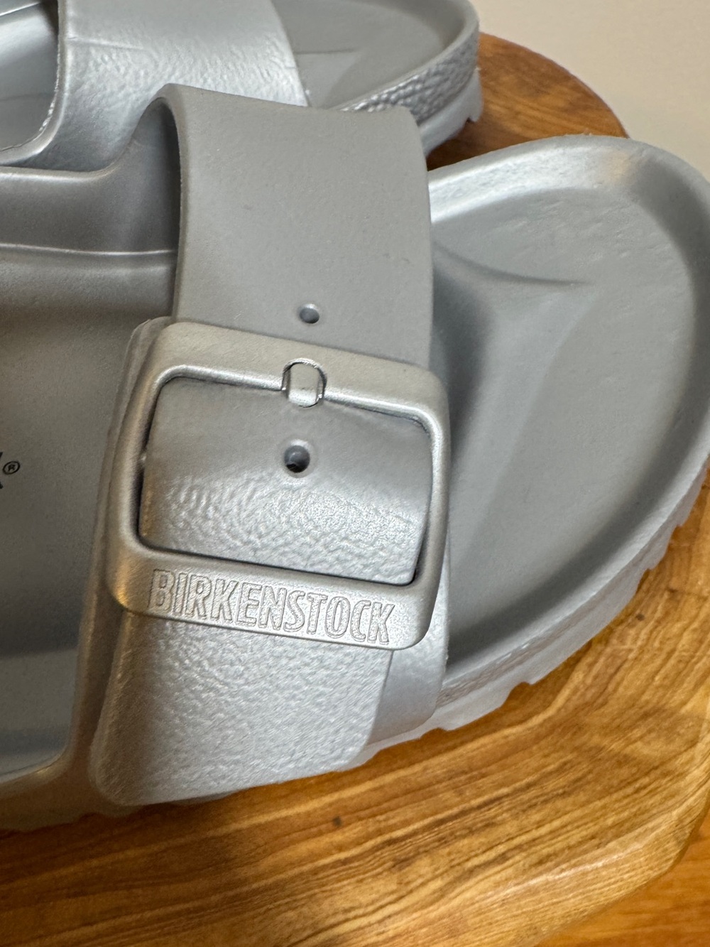 Birkenstock Arizona EVA metallic silver Women's Sandals EU 41 Sz. 10 - Picture 5 of 12